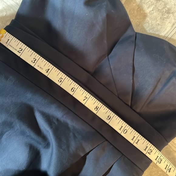 J Crew Raquel 🆕 Sleeveless Party Bridesmaid Dress Navy Blue open shoulders sz.0 - Picture 10 of 16